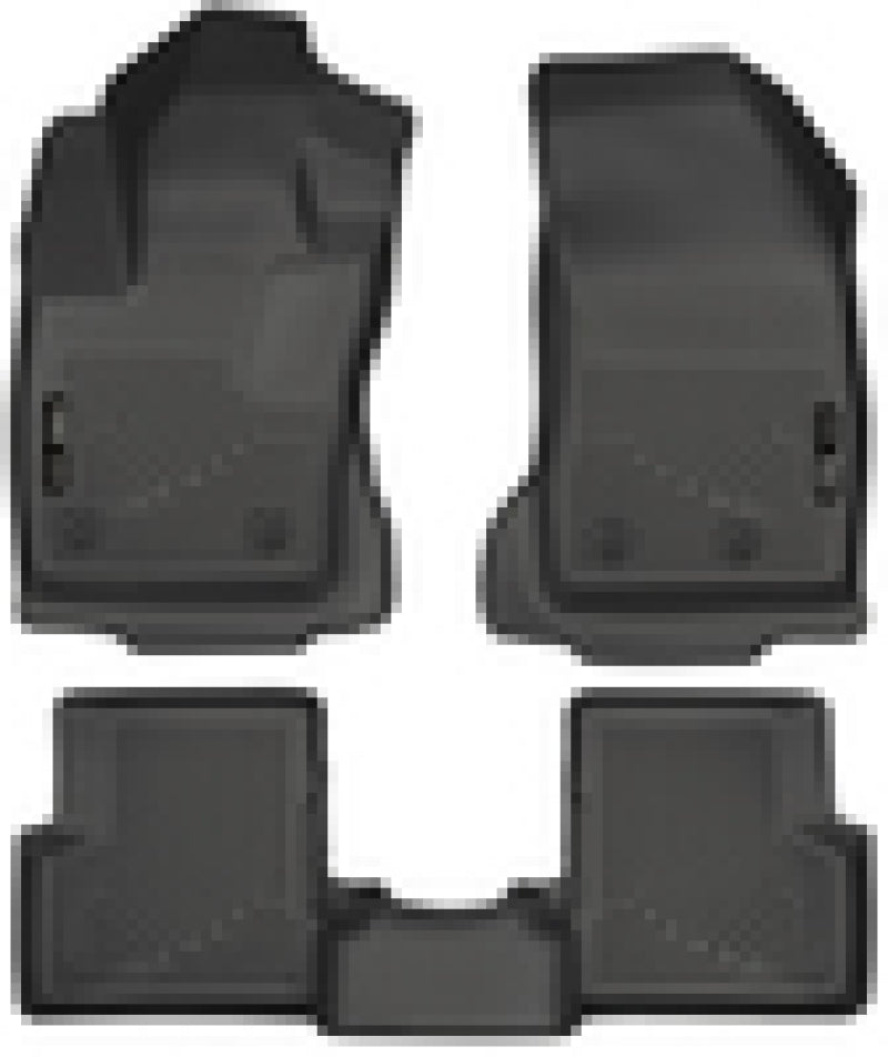 Husky Liners 2015 Jeep Renegade Weatherbeater Black Front and Second Row Floor Liners