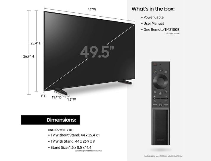 50" Q60A QLED 4K Smart TV (2021 Model)