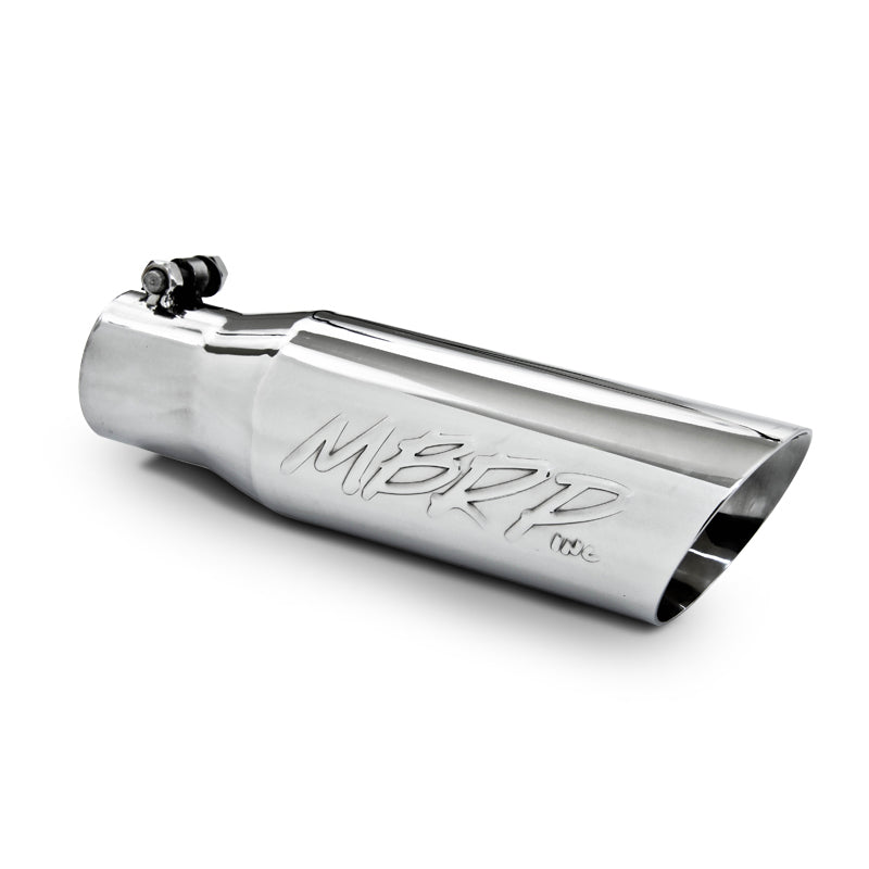 MBRP Universal Tip 3in O.D. Dual Wall Angled 2 inlet 12 length