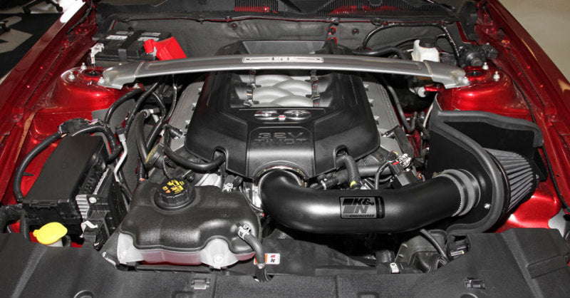 K&N 11-14 Ford Mustang GT 5.0L V8 Black Performance Intake Kit