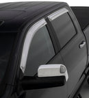 Stampede 2009-2018 Dodge Ram 1500 Crew Cab Pickup Tape-Onz Sidewind Deflector 4pc - Chrome