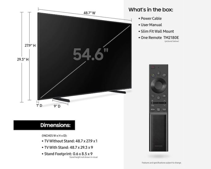 Samsung "The Frame" QLED 4K Smart TV (2022 Models)
