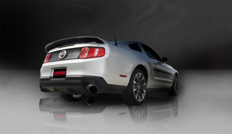 Corsa 11-14 Ford Mustang GT/Boss 302 5.0L V8 Black Xtreme Axle-Back Exhaust