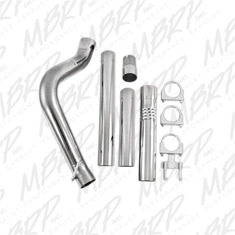 MBRP 2008-2010 Ford F250/350/450 6.4L 4in Filter Back Single No Tip Exhaust System