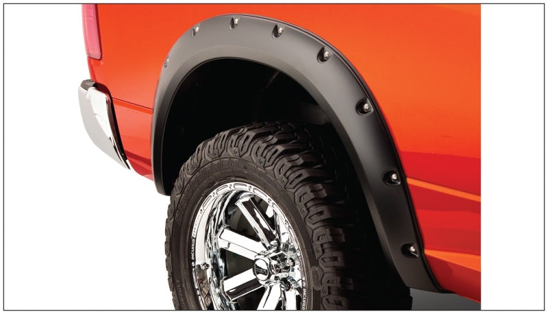 Bushwacker 10-18 Dodge Ram 2500 Fleetside Pocket Style Flares 2pc 67.4/76.3/96.3in Bed - Black