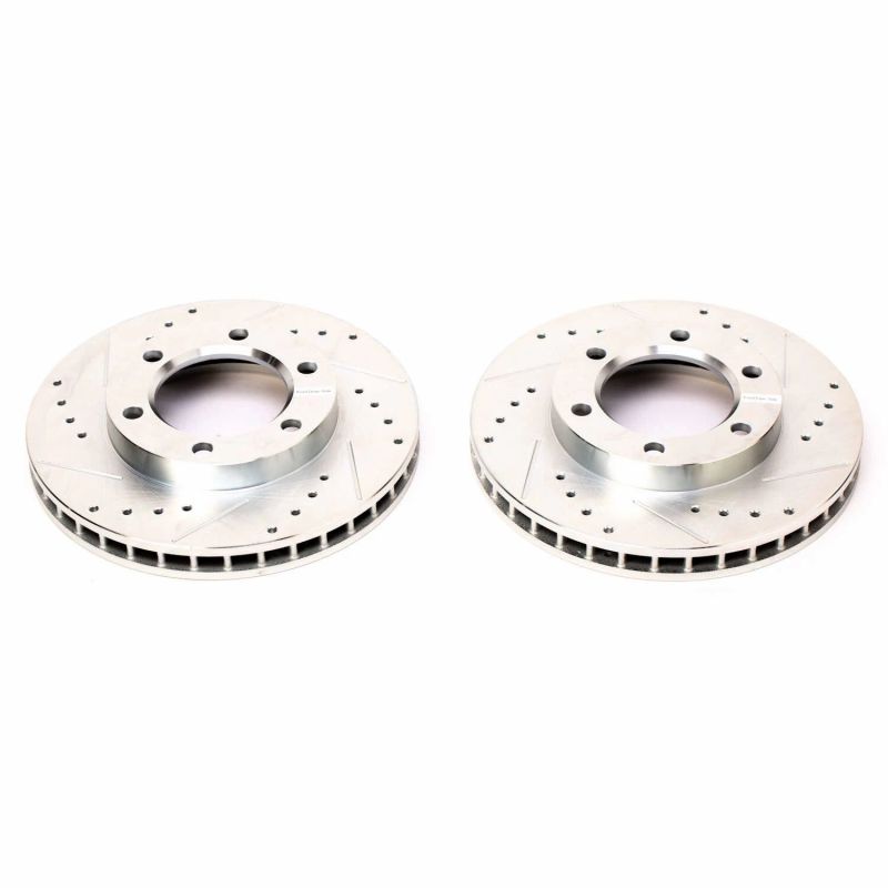 Power Stop 71-74 Chevrolet Blazer Front Evolution Drilled & Slotted Rotors - Pair