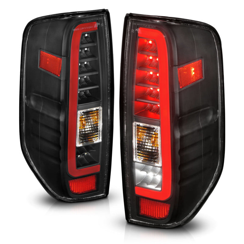 ANZO 2005-2021 Nissan Frontier LED Taillights Black Housing/Clear Lens