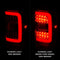 ANZO 2001-2011 Ford  Ranger LED Tail Lights w/ Light Bar Chrome Housing Red/Clear Lens