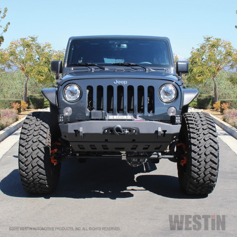 Westin/Snyper 07-17 Jeep Wrangler Tube Fenders - Front - Textured Black