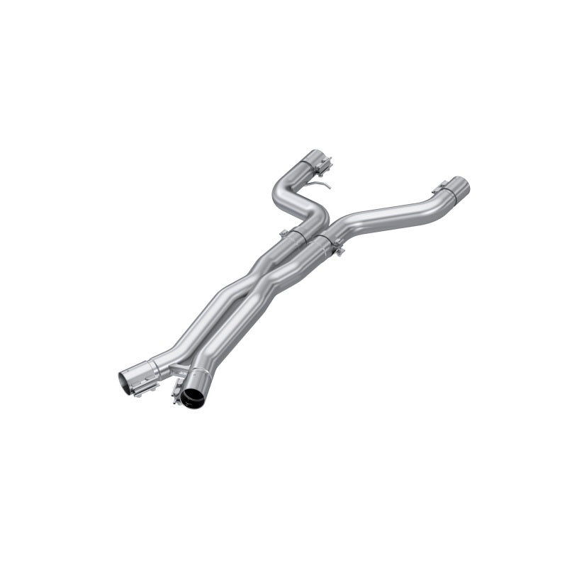 MBRP 21-23 BMW M4 G82 / M3 G80 3.0L T304 Stainless Steel 3in Resonator Bypass X-Pipe