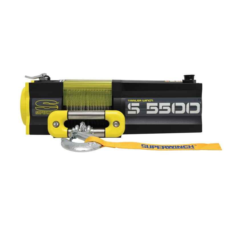 Superwinch 5500 LBS 12V DC 7/32in x 60ft Steel Rope S5500 Winch
