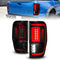 ANZO 19-22 Ford Ranger Full LED Taillights w/ Lightbar Sequential Signal Black Housing/Smoke Lens