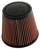 K&N Universal Rubber Filter-Round Tprd 4.875in Flange ID x 9in Base OD x 6.625in Top OD x 7.938in H