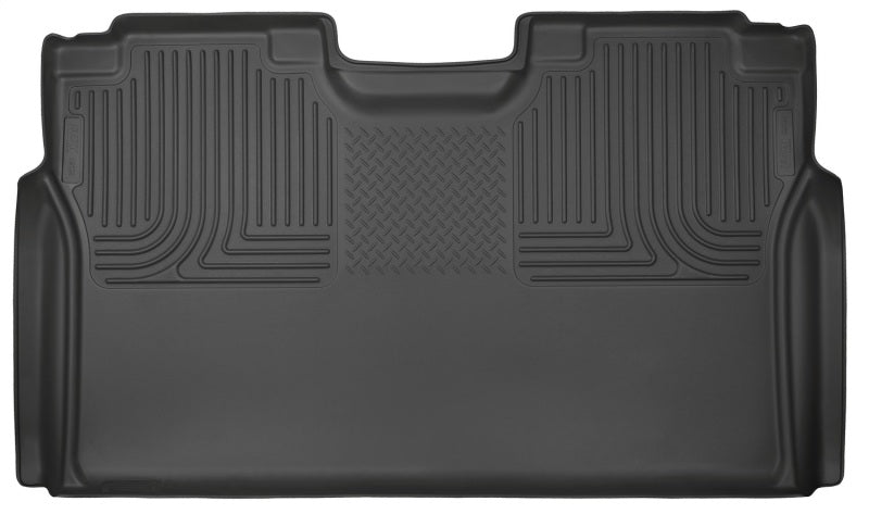 Husky Liners 15-23 Ford F-150 SuperCrew Cab WeatherBeater Black 2nd Seat Floor Liner