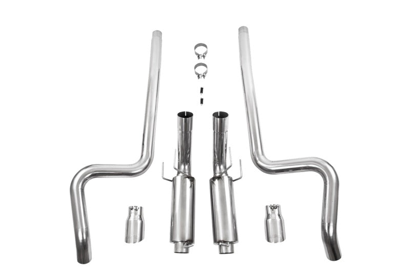 MBRP 11-14 Ford Mustang GT 5.0L Dual Split Rear Race Version T409 3in Cat Back Exhaust System