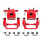 Power Stop 03-05 Infiniti G35 Rear Red Calipers w/Brackets - Pair
