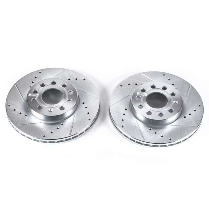 Power Stop 10-13 Audi A3 Front Evolution Drilled & Slotted Rotors - Pair