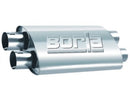 Borla Universal ProXS Muffler - Oval Dual/Dual Inlet/Outlet 2.5in Tubing 19inx4inx9.5in Case