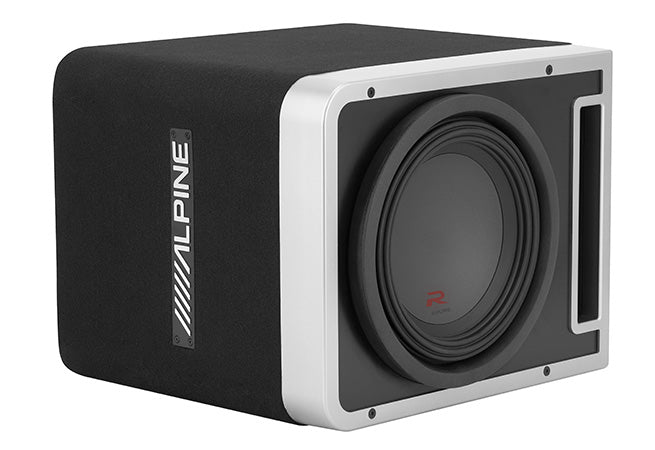 Single 10" Alpine Halo R-Series Preloaded Subwoofer Enclosure w/ ProLink