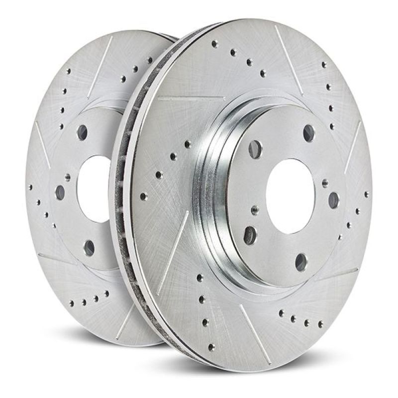 Power Stop 2004 Subaru Impreza Front Evolution Drilled & Slotted Rotors - Pair