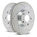 Power Stop 19-21 Genesis G70 Front Evolution Drilled & Slotted Rotors - Pair