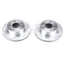 Power Stop 90-99 Jeep Cherokee Front Evolution Drilled & Slotted Rotors - Pair