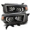 AlphaRex 10-13 Toyota 4Runner PRO-Series Projector Headlights Plank Style Black w/Seq Signal/DRL