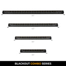 Go Rhino Universal Blackout Combo Series 50in Double Row LED Light Bar w/ Amber Lighting - Black