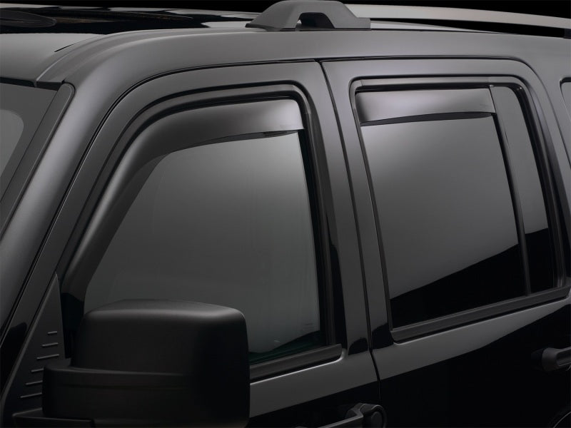 WeatherTech 14-15 Mitsubishi Outlander Front & Rear Side Window Deflectors - Dark Smoke