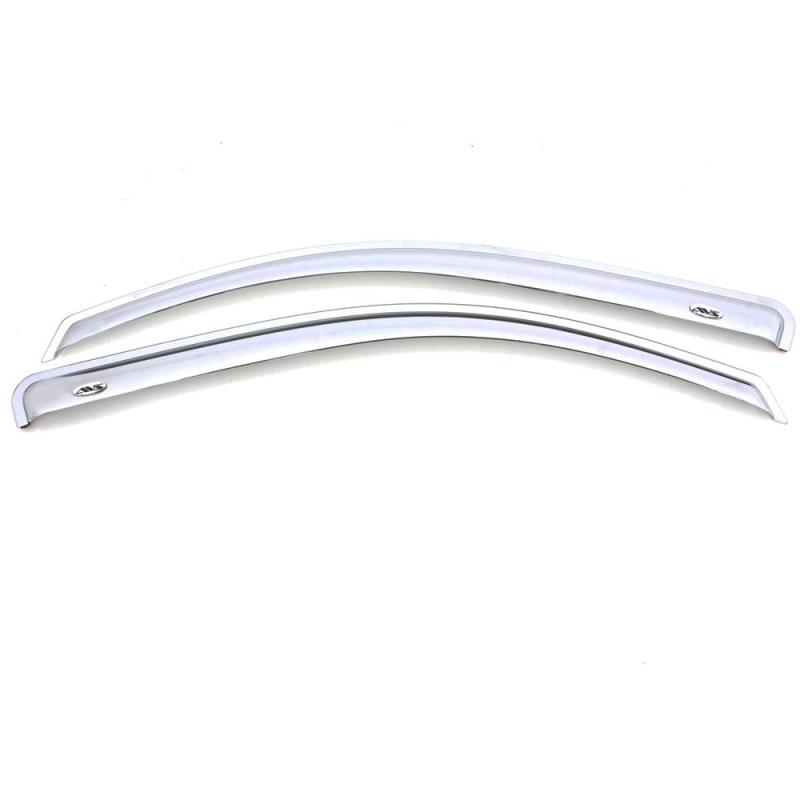 AVS 04-08 Ford F-150 Standard Cab (Excl. 04 Heritage) Front Window Ventvisor 2pc - Chrome