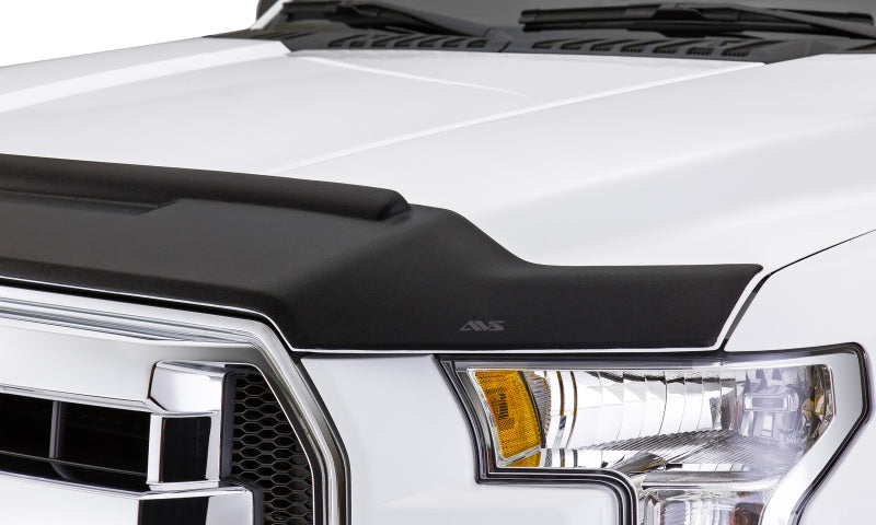 AVS 06-17 Ford Expedition Aeroskin II Textured Low Profile Hood Shield - Black