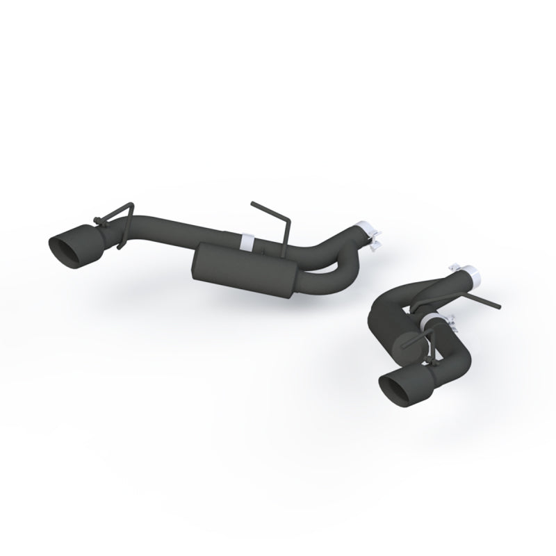 MBRP 16-19 Chevrolet Camaro 2.5in Black Coated Non NPP Axle Back Exhaust System - 4in Dual Wall Tips