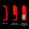 ANZO 15-21 GMC Canyon Full LED Tail Lights w/ Red Lightbar Black Housing Smoke Lens