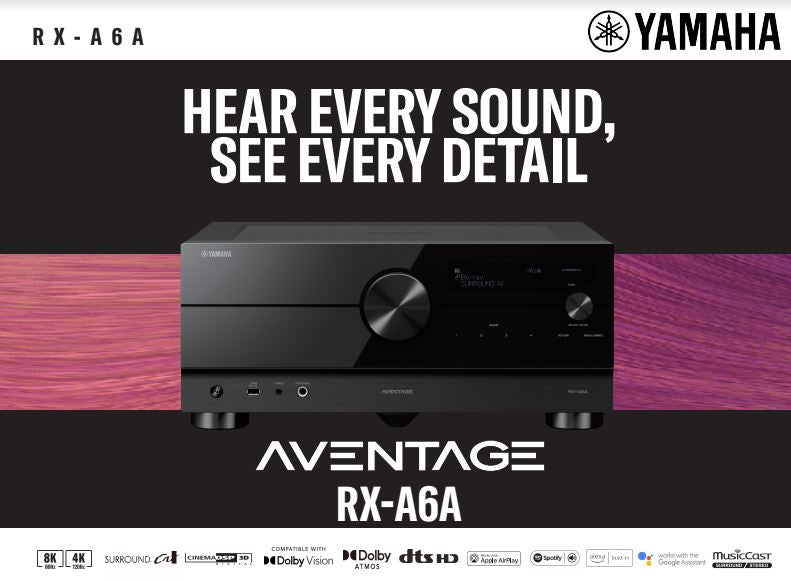 Yamaha AVENTAGE RX-A6ABL 9.2-channel AV Receiver w