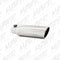 MBRP Universal Tip 3.5in OD 2.25in Inlet 12in L Angled Cut Rolled End Clampless No-Weld T304
