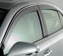 AVS 09-15 Nissan Maxima Ventvisor Low Profile Deflectors 4pc - Smoke w/Chrome Trim