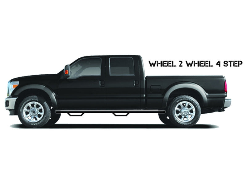 N-Fab Nerf Step 07-17 Toyota Tundra Double Cab 6.5ft Bed - Tex. Black - W2W - 3in