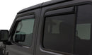 AVS 07-18 Jeep Wrangler Unlimited Ventvisor In-Channel Front & Rear Window Deflectors 4pc - Smoke