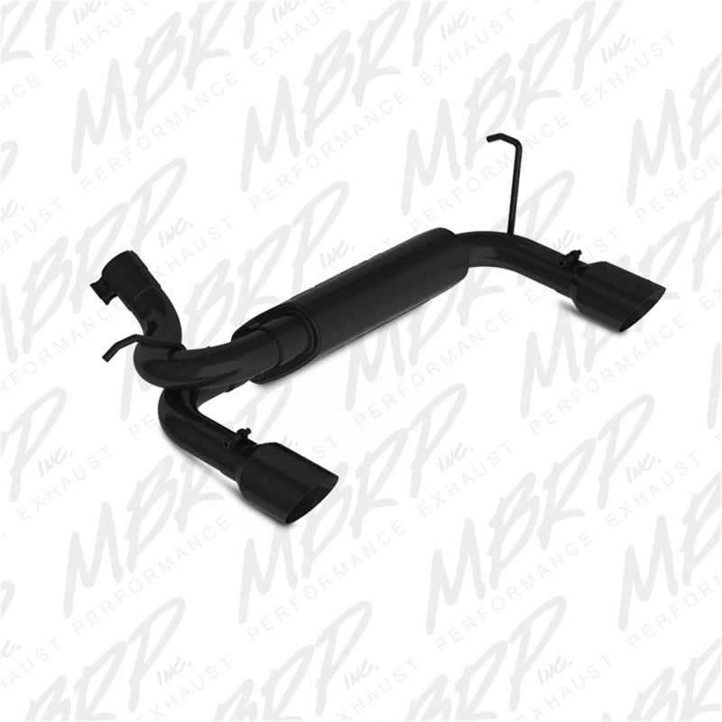 MBRP 07-14 Jeep Wrangler/Rubicon 3.6L/3.8L V6 Axle-Back Dual Rear Exit Black Performance Exhuast Sys