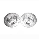 Power Stop 09-19 Audi A4 Rear Evolution Drilled & Slotted Rotors - Pair
