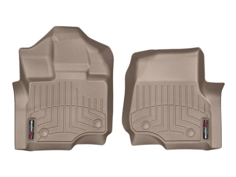 WeatherTech 2015+ Ford F-150 Supercab/Supercrew Front FloorLiner - Tan w/ First Row Bucket Seats