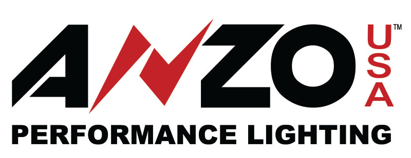 ANZO 2016-2017 Toyota Tacoma Projector Headlights w/ Plank Style Switchback Black w/ Amber w/ DRL