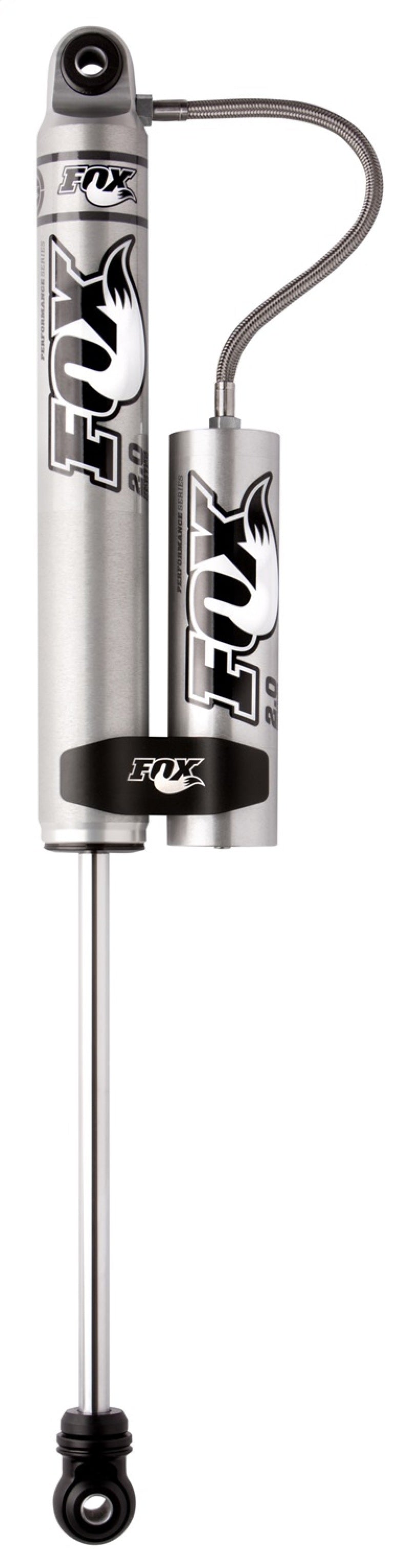 Fox 01-10 Chevy HD 2.0 Perf Series 5.1in. Smooth Body Remote Res. Front Shock / 0-1in. Lift - Alum.