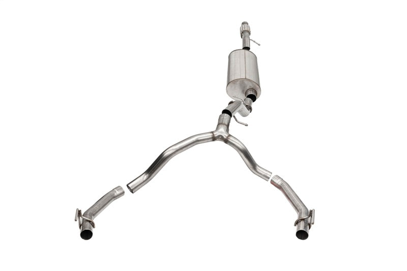 Corsa 21-22 Cadillac Escalade 6.2L Dual Rear 3.5/2.75in Sport Cat-Back Exhaust Uses Factory Bezels