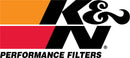 K&N Universal Air Filter Chrome Round Tapered Red - 4in Flange ID x 1.125in Flange Length x 9.5in H