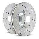 Power Stop 14-15 Acura ILX Front Evolution Drilled & Slotted Rotors - Pair