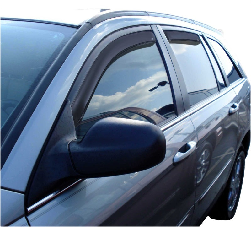 AVS 04-08 Chrysler Pacifica Ventvisor In-Channel Front & Rear Window Deflectors 4pc - Smoke