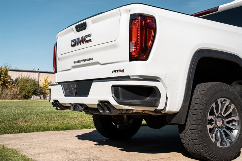 Corsa 19-23 Chevy Silverado 1500 CatBack Dual Rear Exit with Twin 4in Black Powder Ct ProSeries Tips