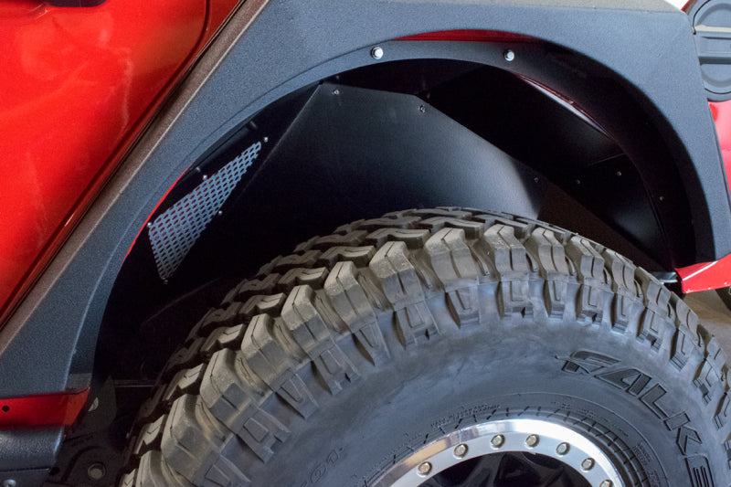 DV8 Offroad 2018+ Jeep Wrangler JL Rear Inner Fenders - Black