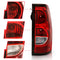 ANZO 2004-2007 Chevy Silverado Taillight Red/Clear Lens w/Black Trim (OE Replacement)